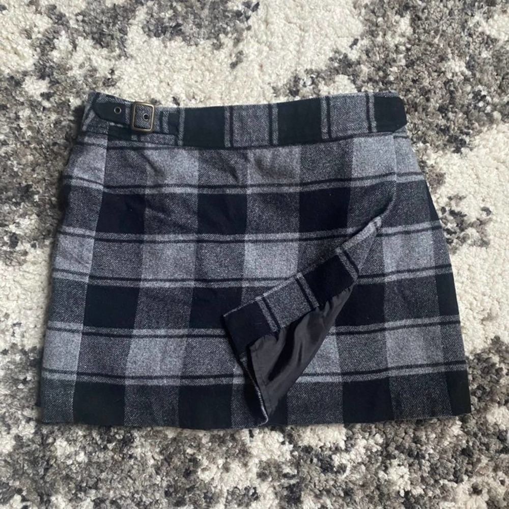 Vintage Land End Mini Skirt Y2K punk wrap buckle close